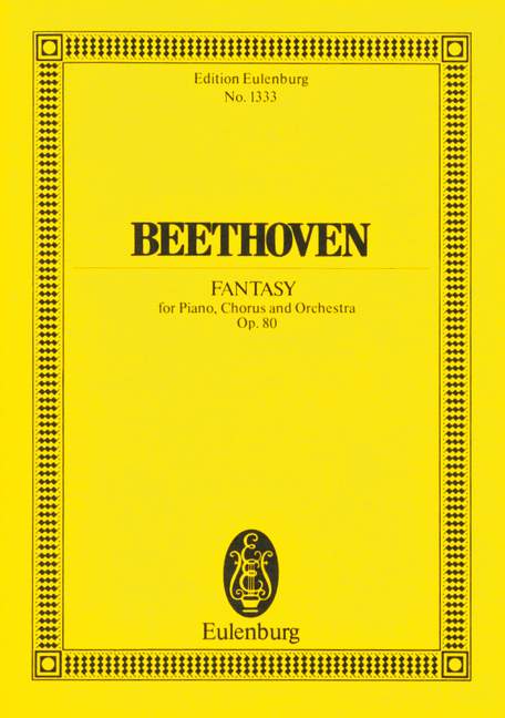 Beethoven: Fantasy Opus 80 (Study Score) published by Eulenburg